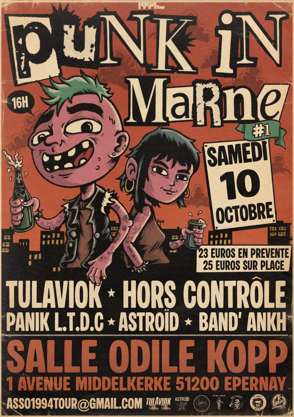 Concert punk Punk in Marne #1 - Épernay le 10/10/2026 | Agenda concert punk