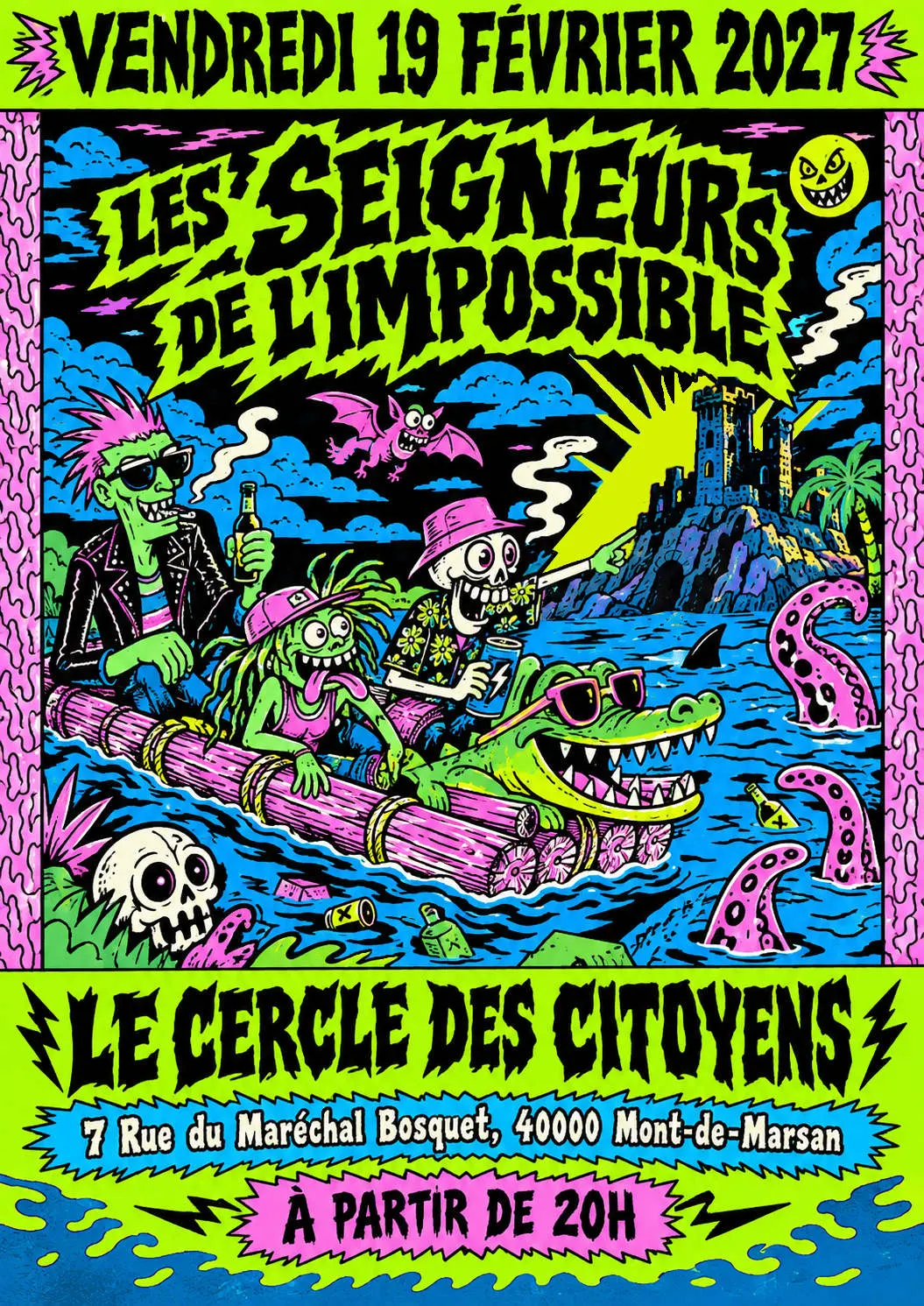 Concert punk Les Seigneurs de L'Impossible - Mont-de-Marsan le 19/02/2027 | Agenda concert punk
