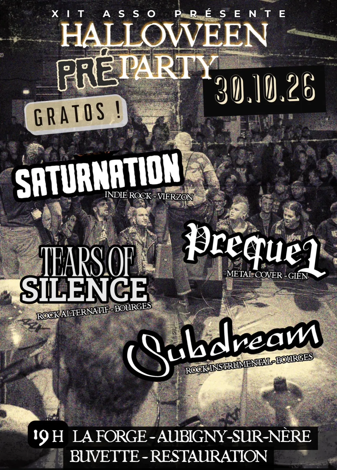 Concert punk HALLOWEEN préPARTY - Aubigny-sur-Nère