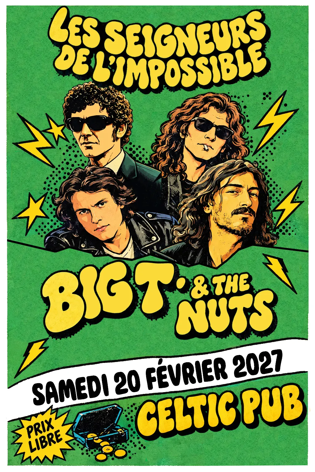 Concert punk LES SEIGNEURS DE L'IMPOSSIBLE - BIG T AND THE NUTS [20/02] - Tarbes