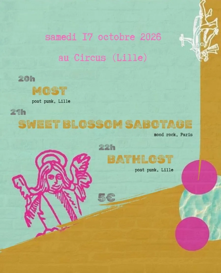 Concert punk Sweet Blossom Sabotage - Lille