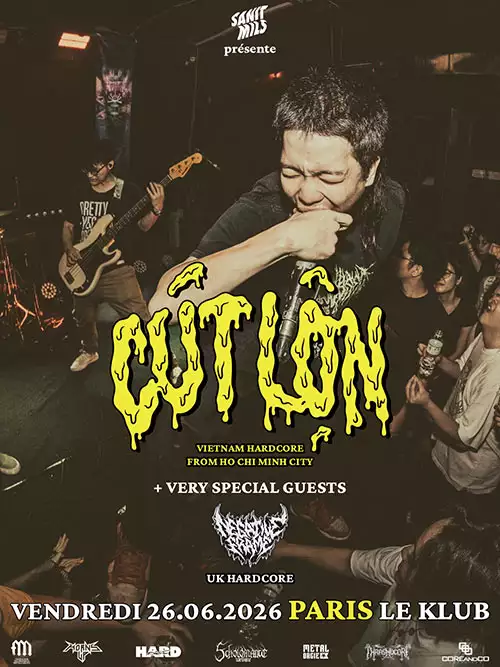 Concert punk CUT LON (Hardcore from Vietnam) + NEGATIVE FRAME @Le Klub - Paris