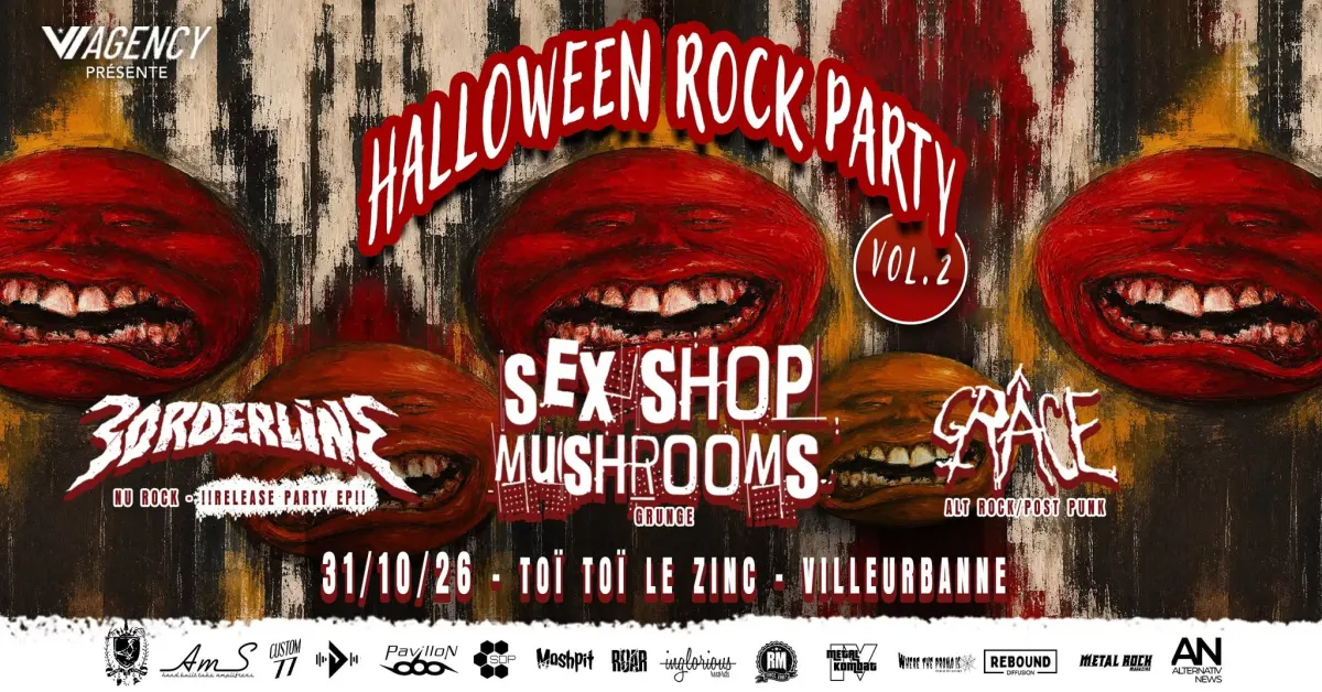 Concert punk Sex Shop Mushrooms + Borderline + Grace (Halloween Rock Party 2) - Villeurbanne
