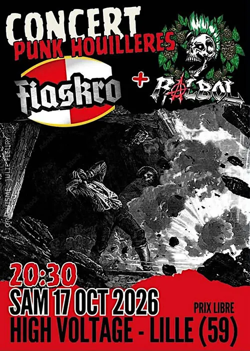 Concert punk Ralbol + Fiaskro - Lille
