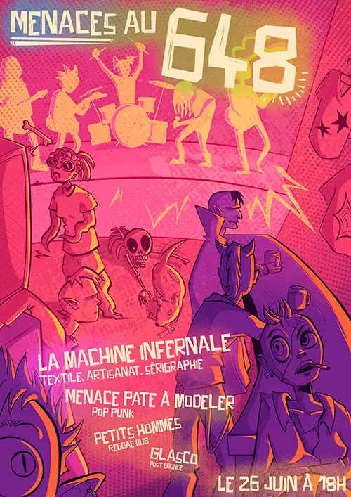 Concert punk MPAM + Glasco + Petits Hommes  @648 Café - Marcellaz