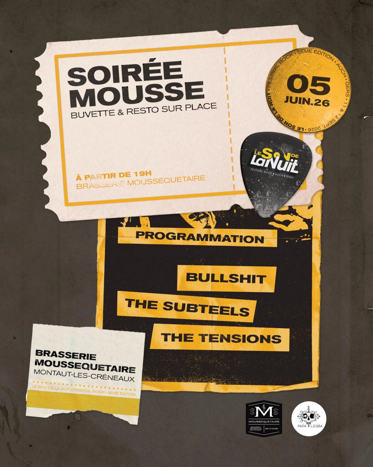 Concert punk #LSDLN5 Soirée Mousse - 05/06/26 - Brasserie MousseQuetaire - Montaut-les-Créneaux le 05/06/2026 | Agenda concert punk