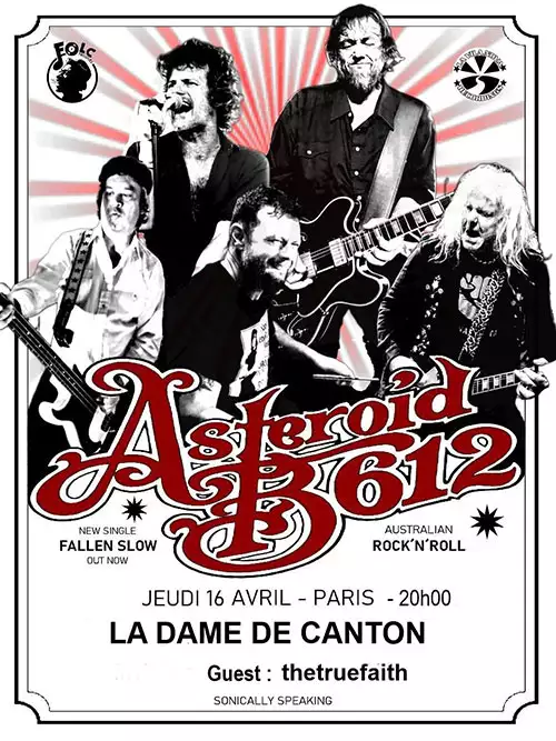 Concert punk ASTEROID B612 + Thetruefaith @la Dame de Canton - Paris | Agenda Punk'n Roll