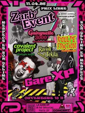 Concert punk Zarb'event - Paris | Agenda Punk'n Roll