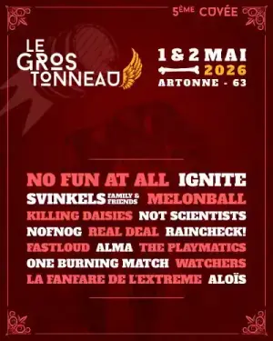 Concert punk Le Gros Tonneau - 5e Cuvée - Artonne | Agenda concert punk