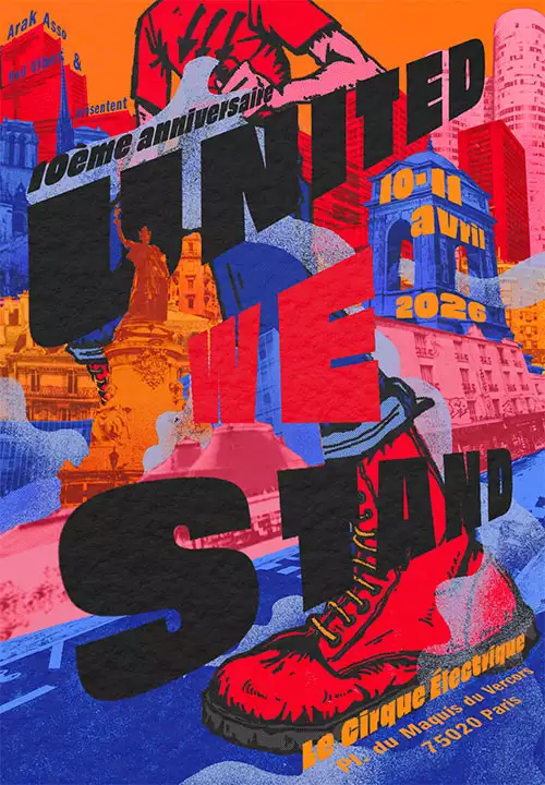 Concert punk UNITED WE STAND FESTIVAL - 10E ANNIVERSAIRE - Paris | Agenda Punk'n Roll